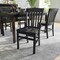 Flash Furniture HERCULES School House Back Black Wood Restaurant Chair XU-DG-W0006-BLK-GG - alternate 2